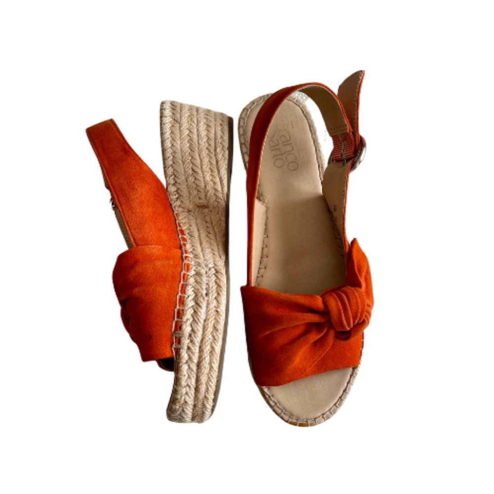 Women's Franco Sarto Tangerine Pirouette Suede Espadrille Slingback Sandals. 7M - Picture 5 of 16